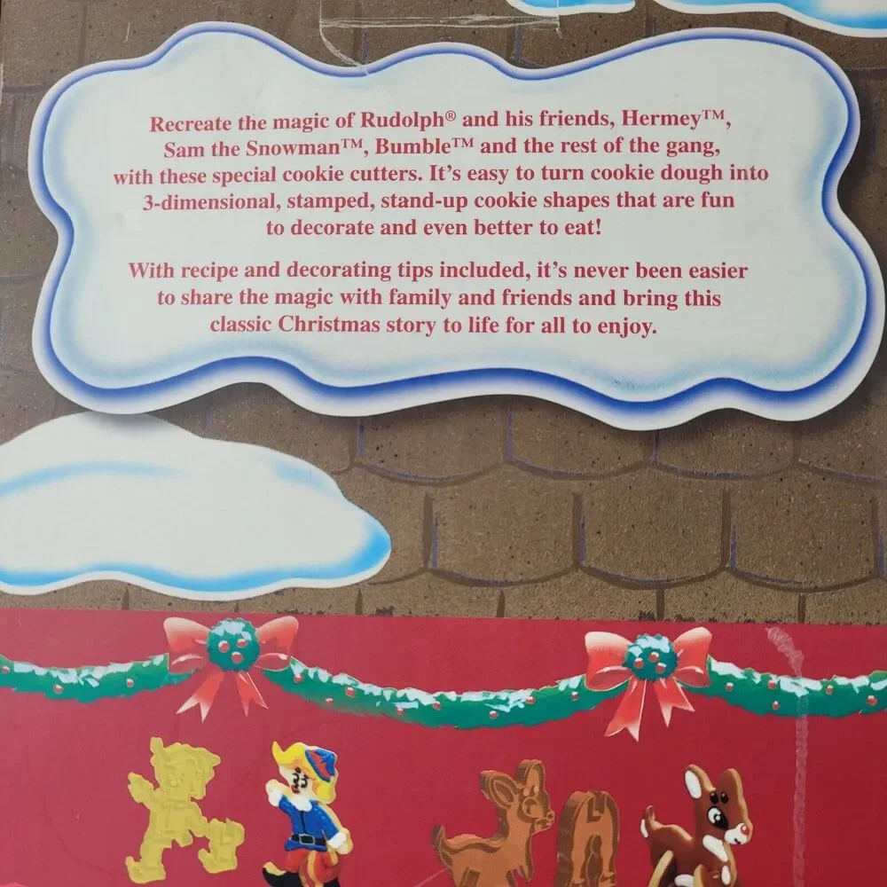 Rudolph the Red Nosed Reindeer Stand-Up Cookie Cutters 16pc 2007